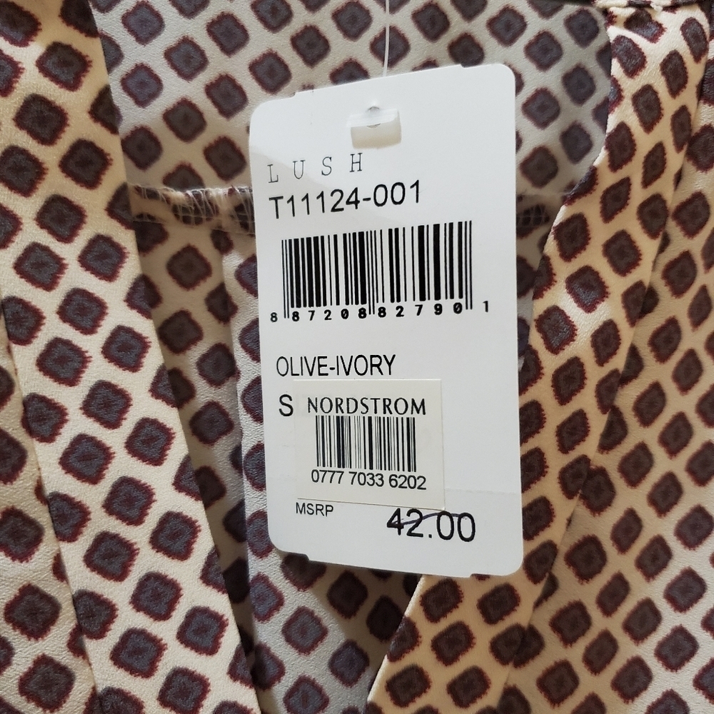 LUSH Women's Mix Print Peasant Blouse 👚 - Picture 7 of 7